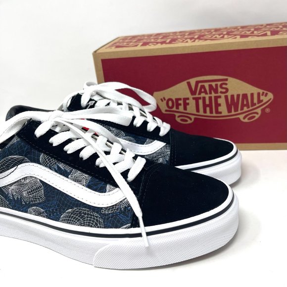 Vans Old Skool Black Skull Skateboarding Men's Size Canvas Suede VN0A3WKT9IB - Picture 9 of 11